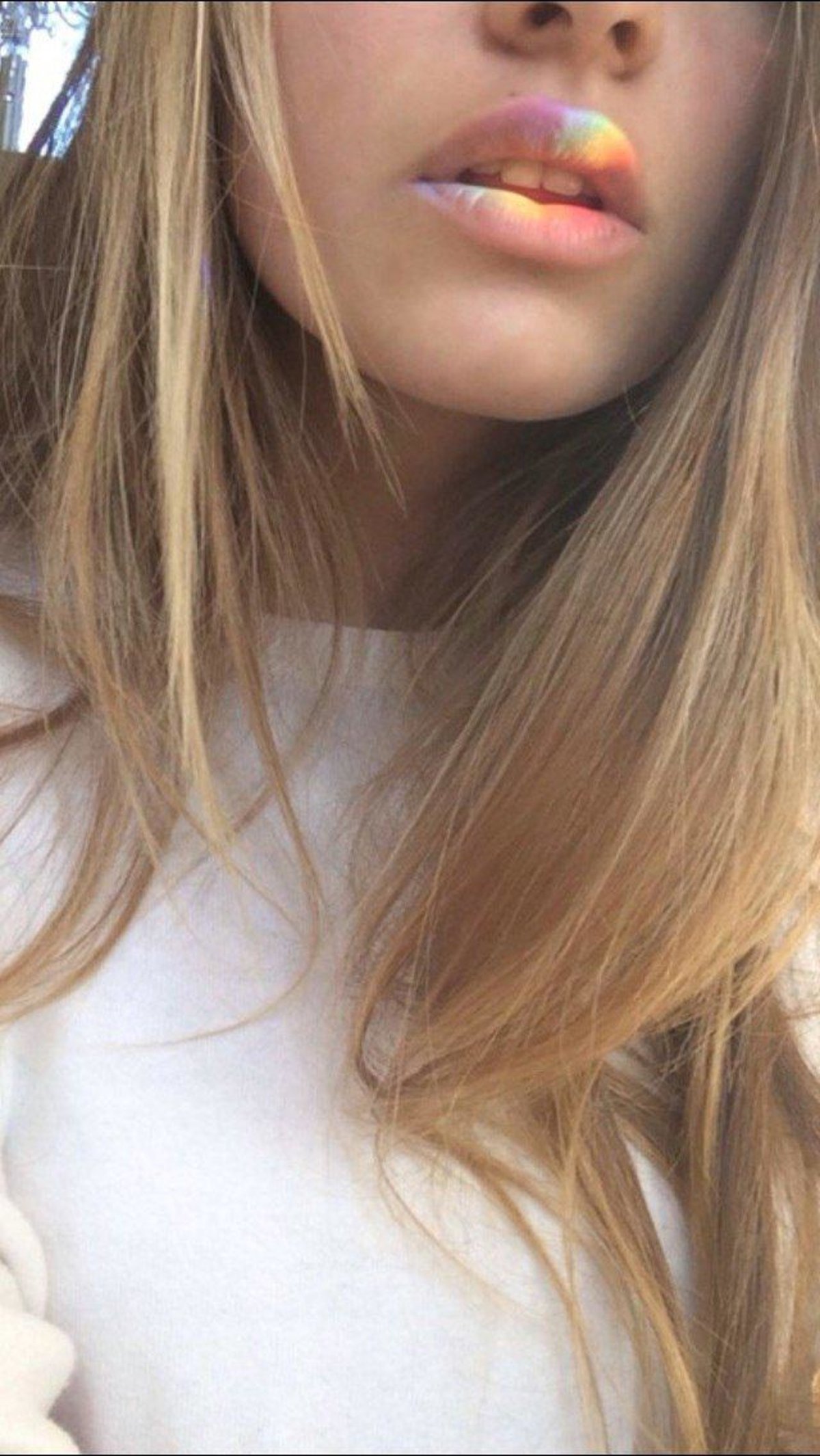 Русая девушка лицо