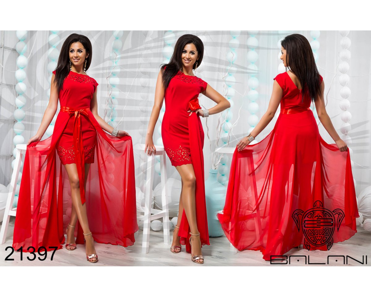 Платье со съемной юбкой