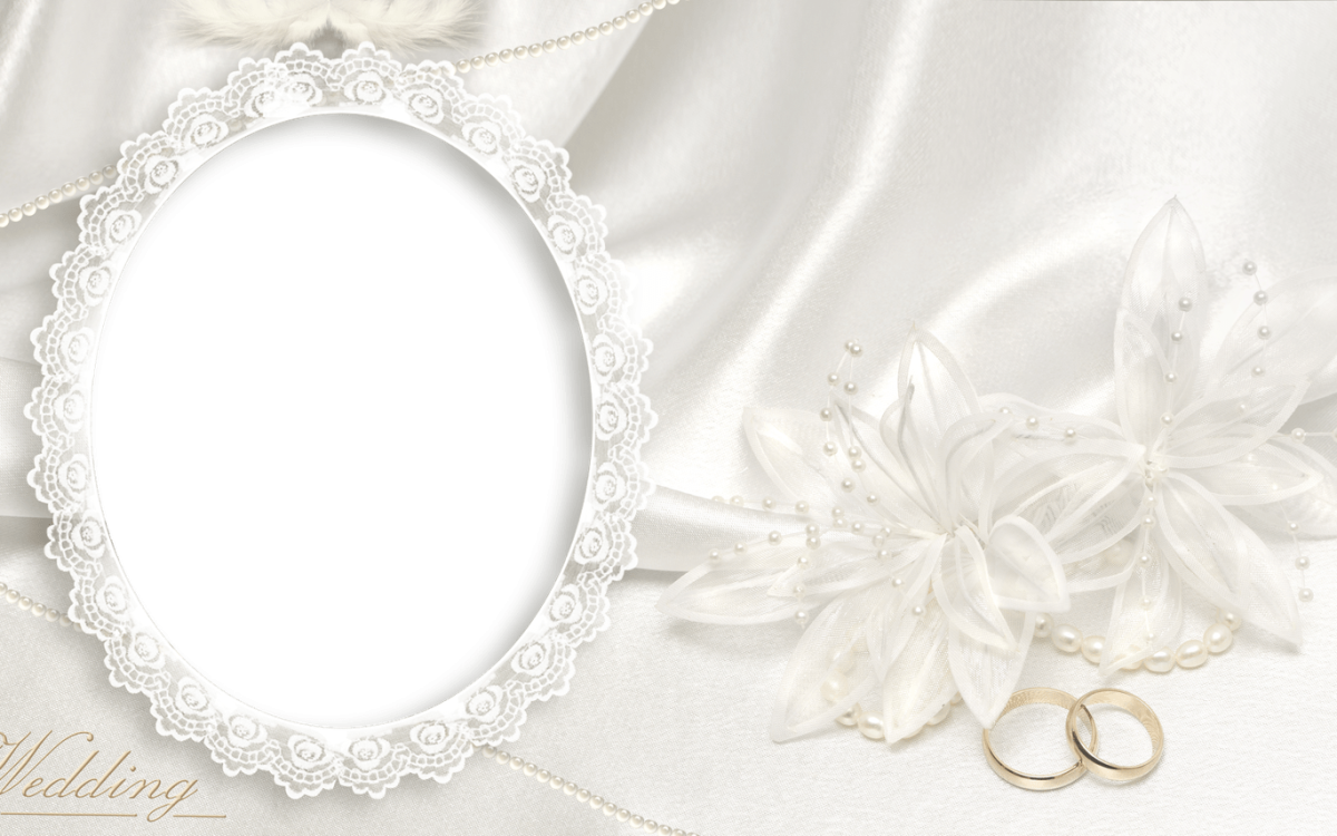 Кружевные рамки для свадьбы