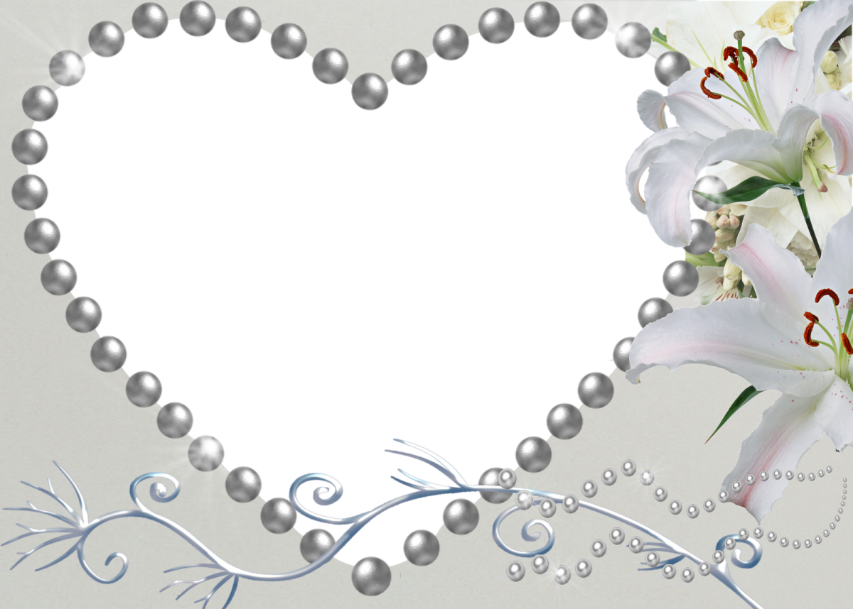 Рамка Свадебная на прозрачном фоне