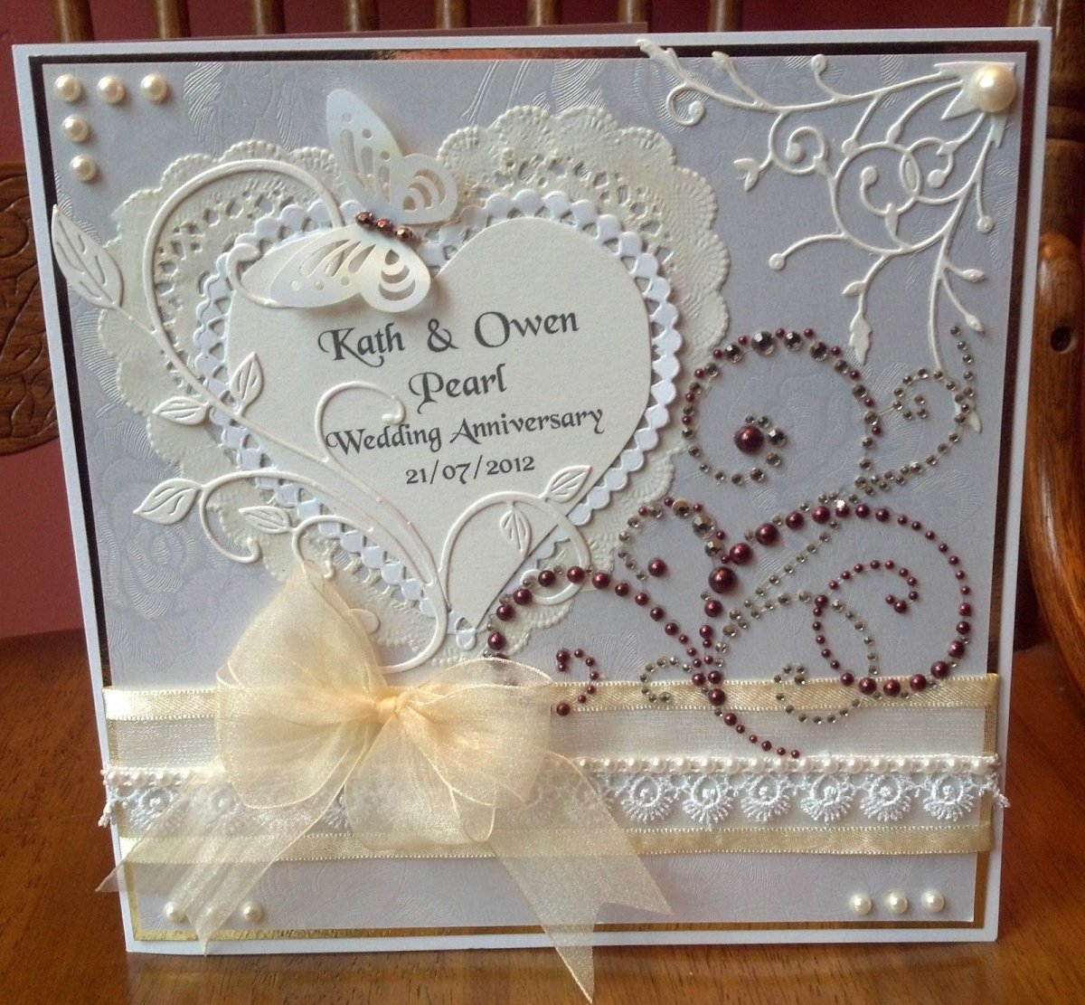 Приглашение на жемчужную свадьбу