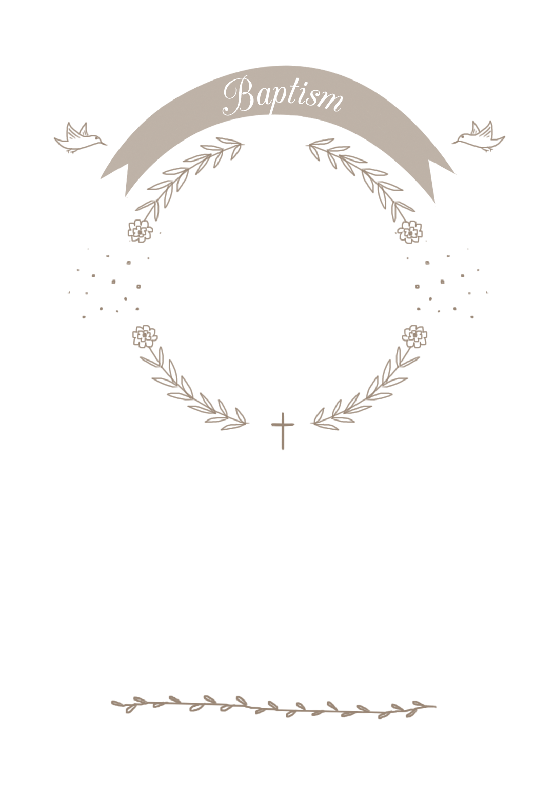 Пригласительные на крестины шаблоны