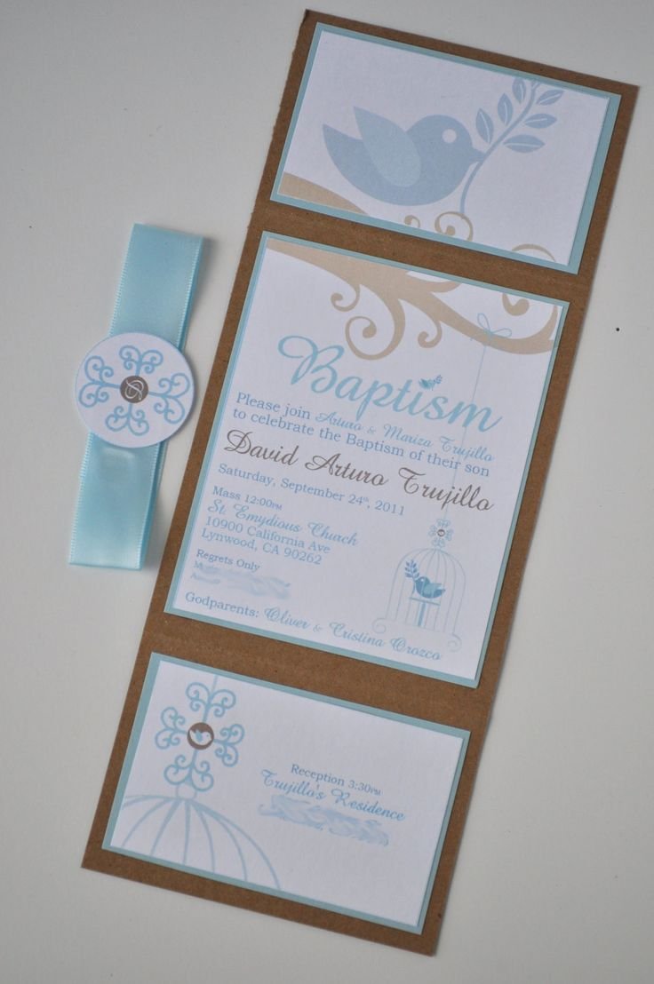 Пригласительные на крестины мальчика