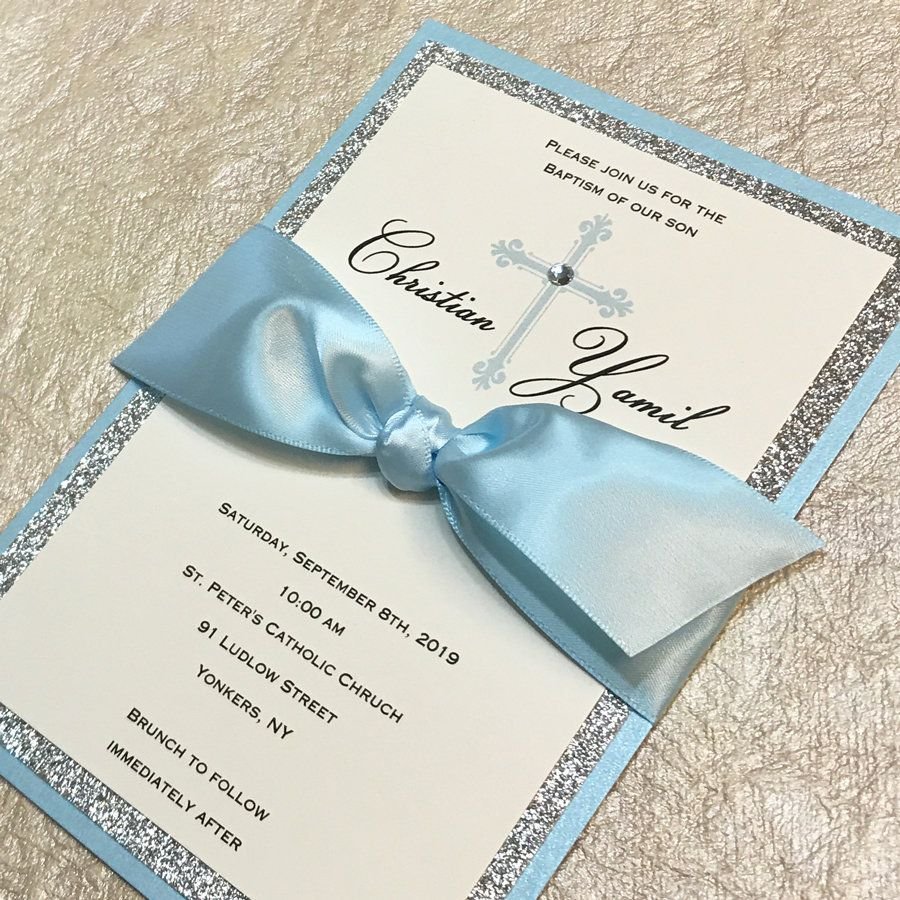 Пригласительные на крещение мальчика