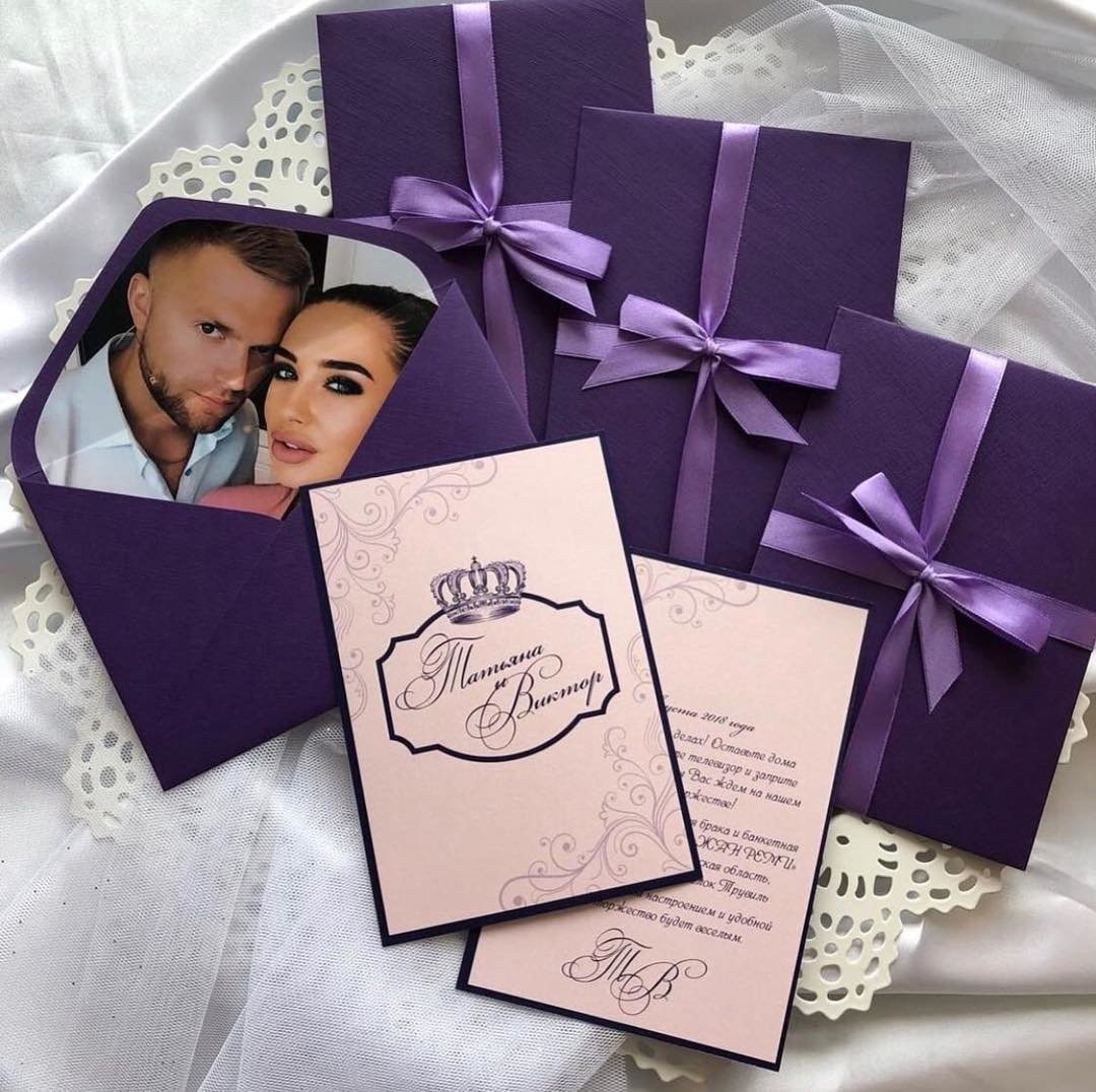 Оригинальные приглашения на свадьбу