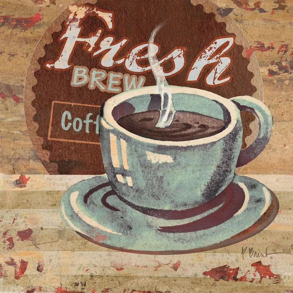 Винтажная чашка с кофе