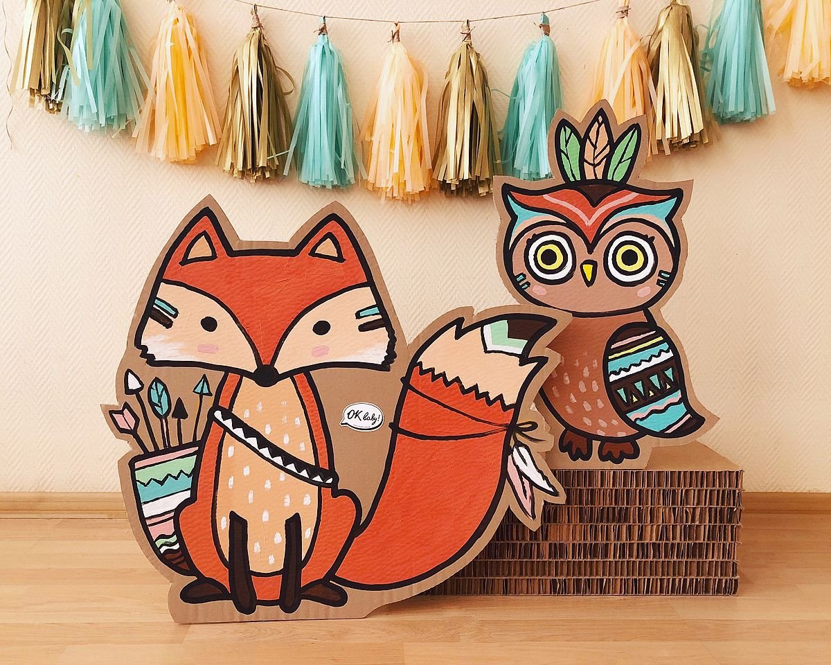 Картонный декор