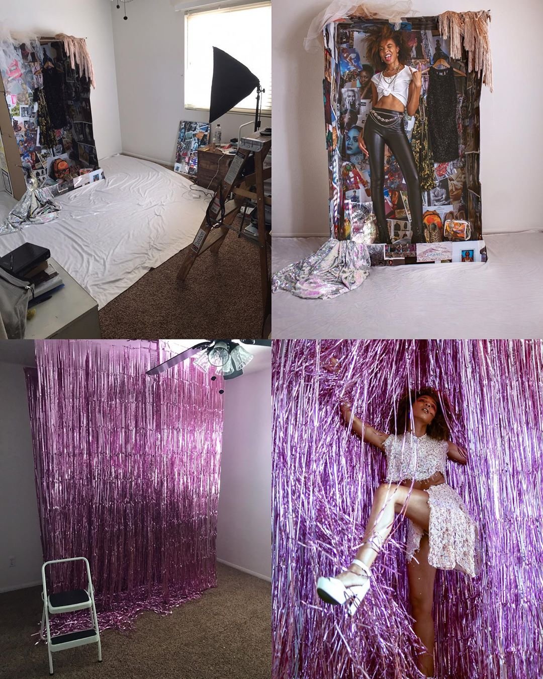 Фотосессия дома с подручными средствами