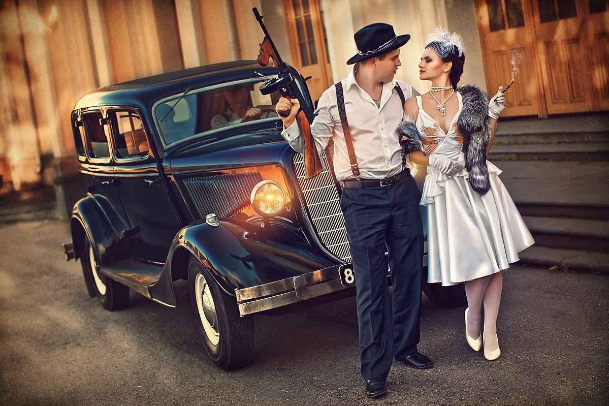 Свадьба в стиле Бонни и Клайд