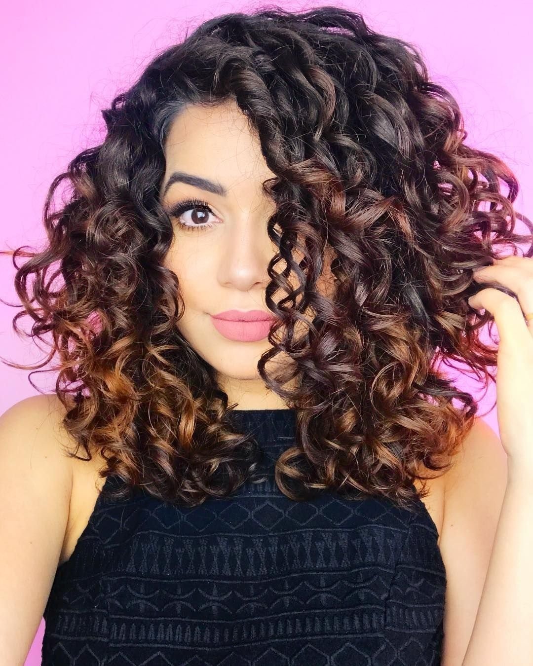 Красивое окрашивание кудрявых волос