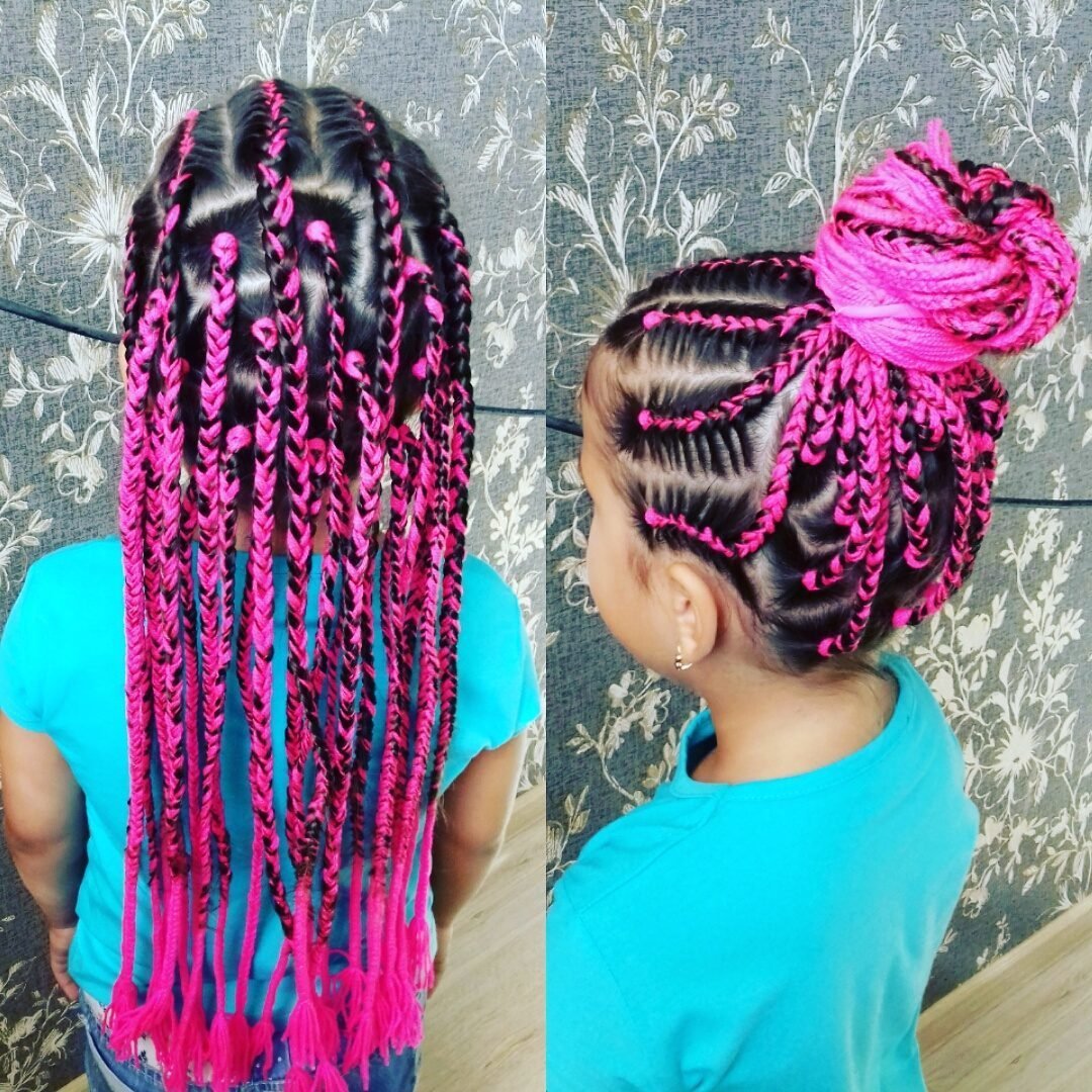 Детские брейды с канекалоном