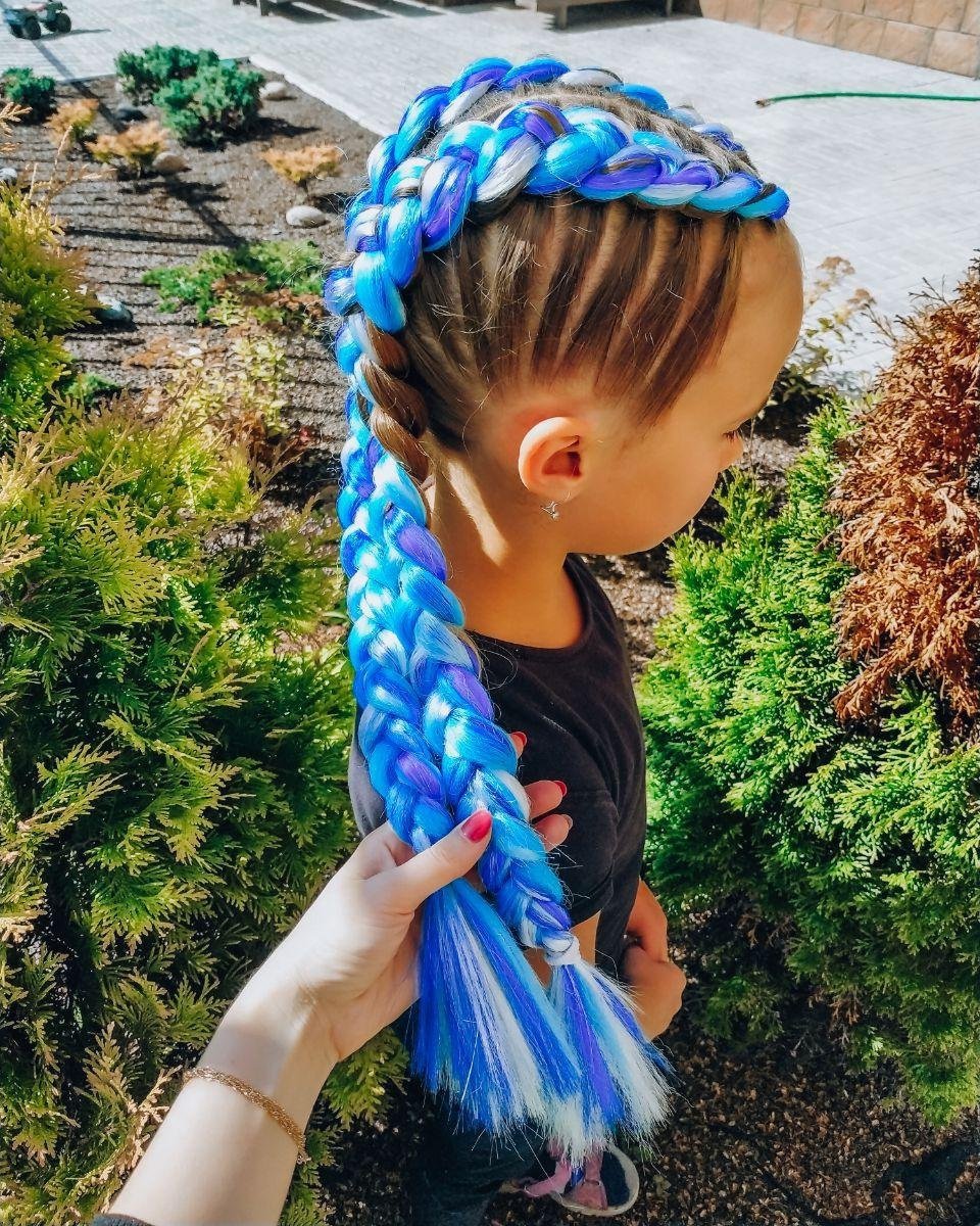 Цветные косички для детей