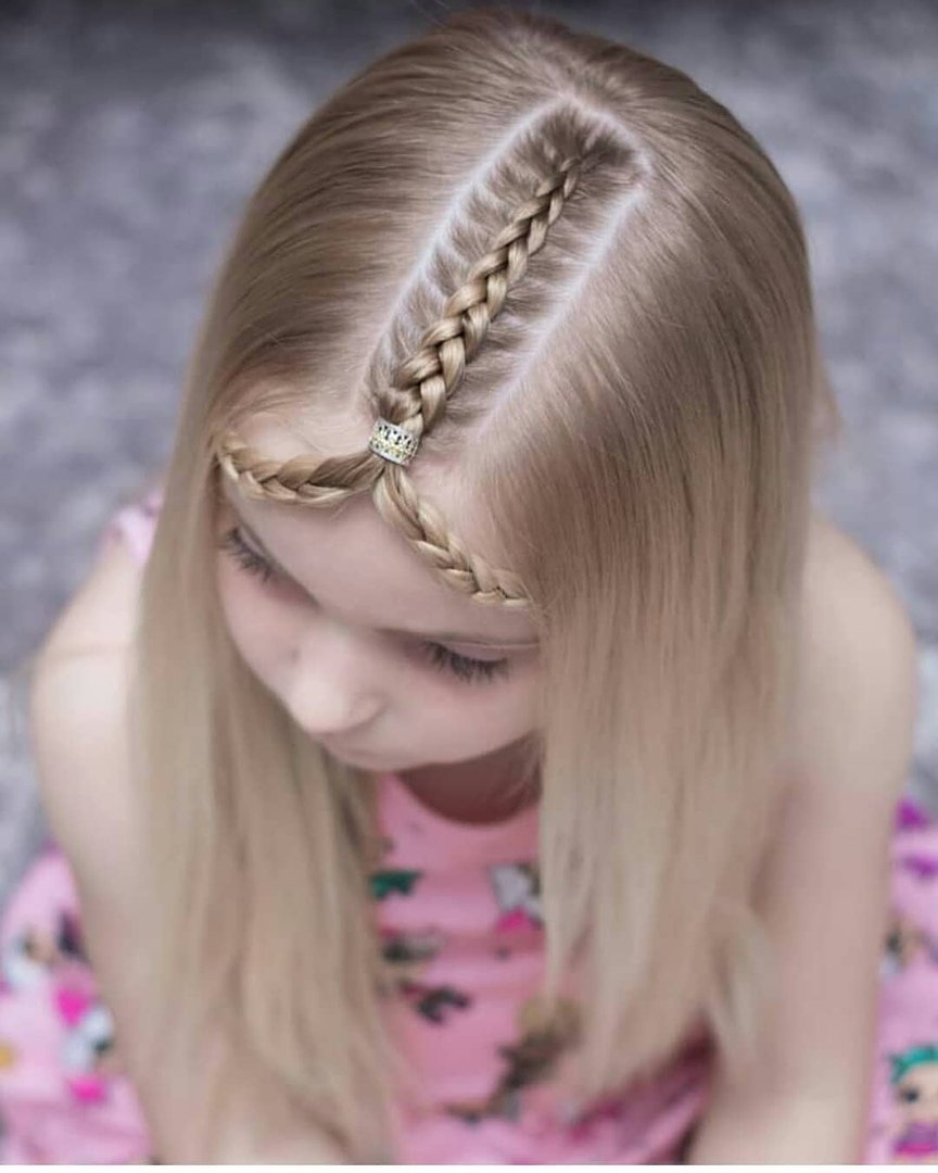 Красивое заплетения волос для маленьких девочек