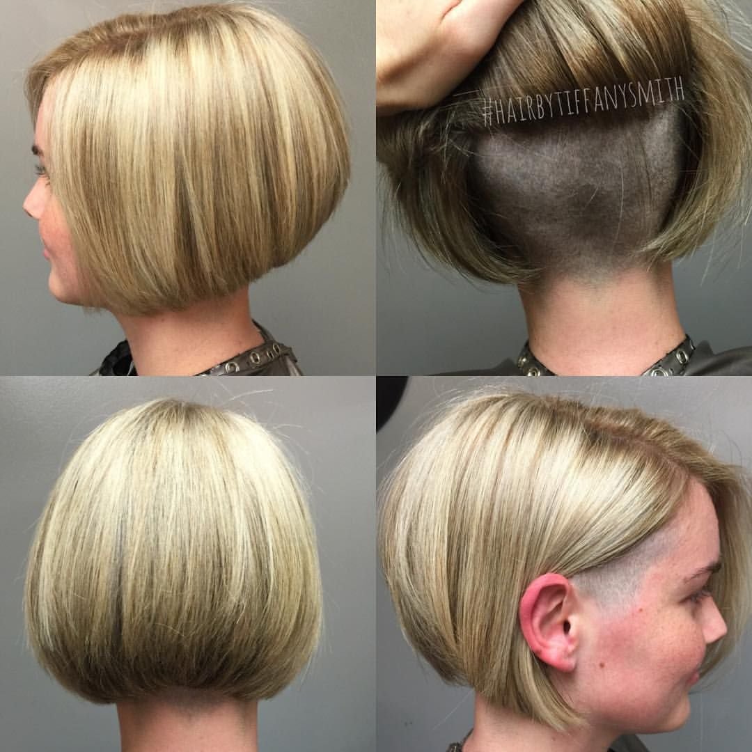 Боб каре с выстриженным затылком