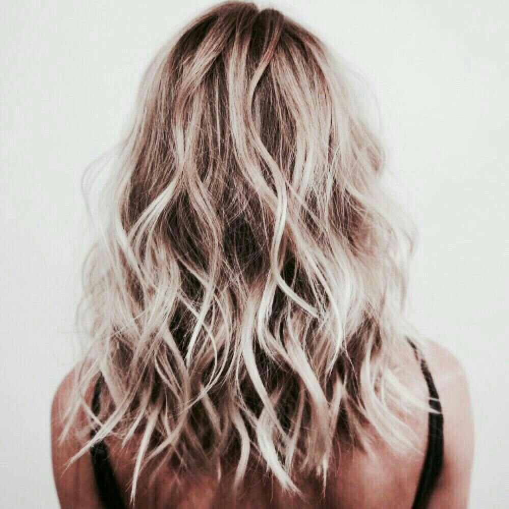 Небрежные Локоны на длинные светлые волосы