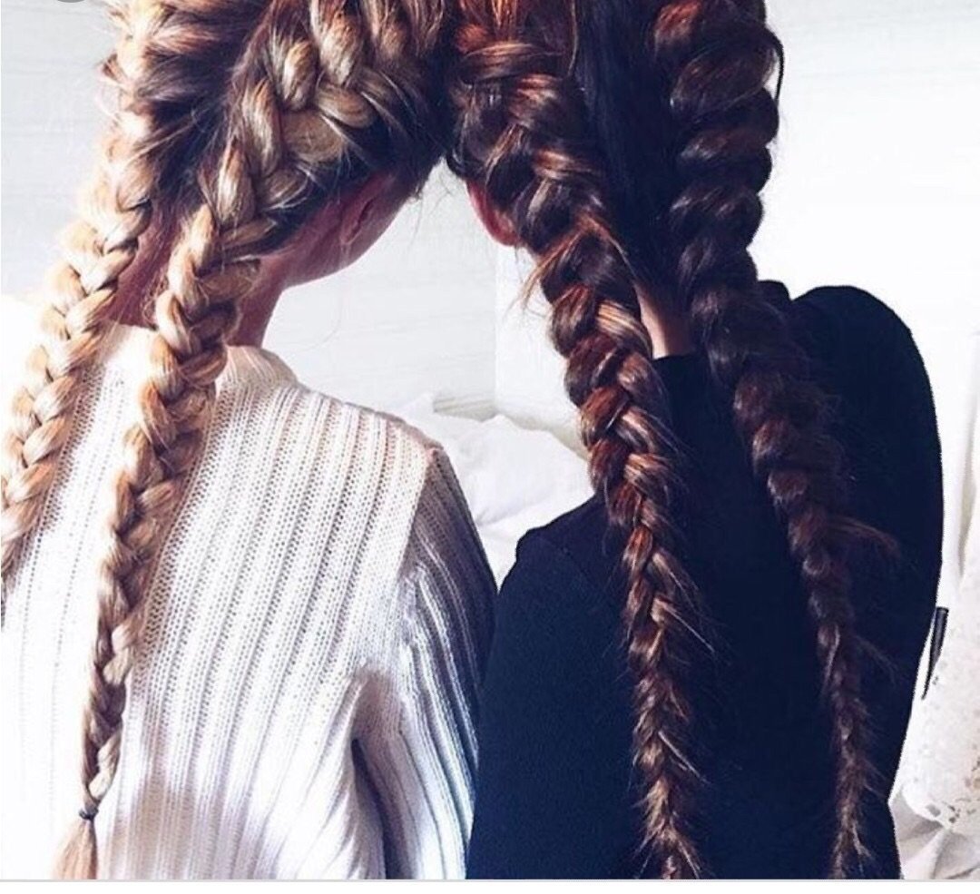 2 Французские косички