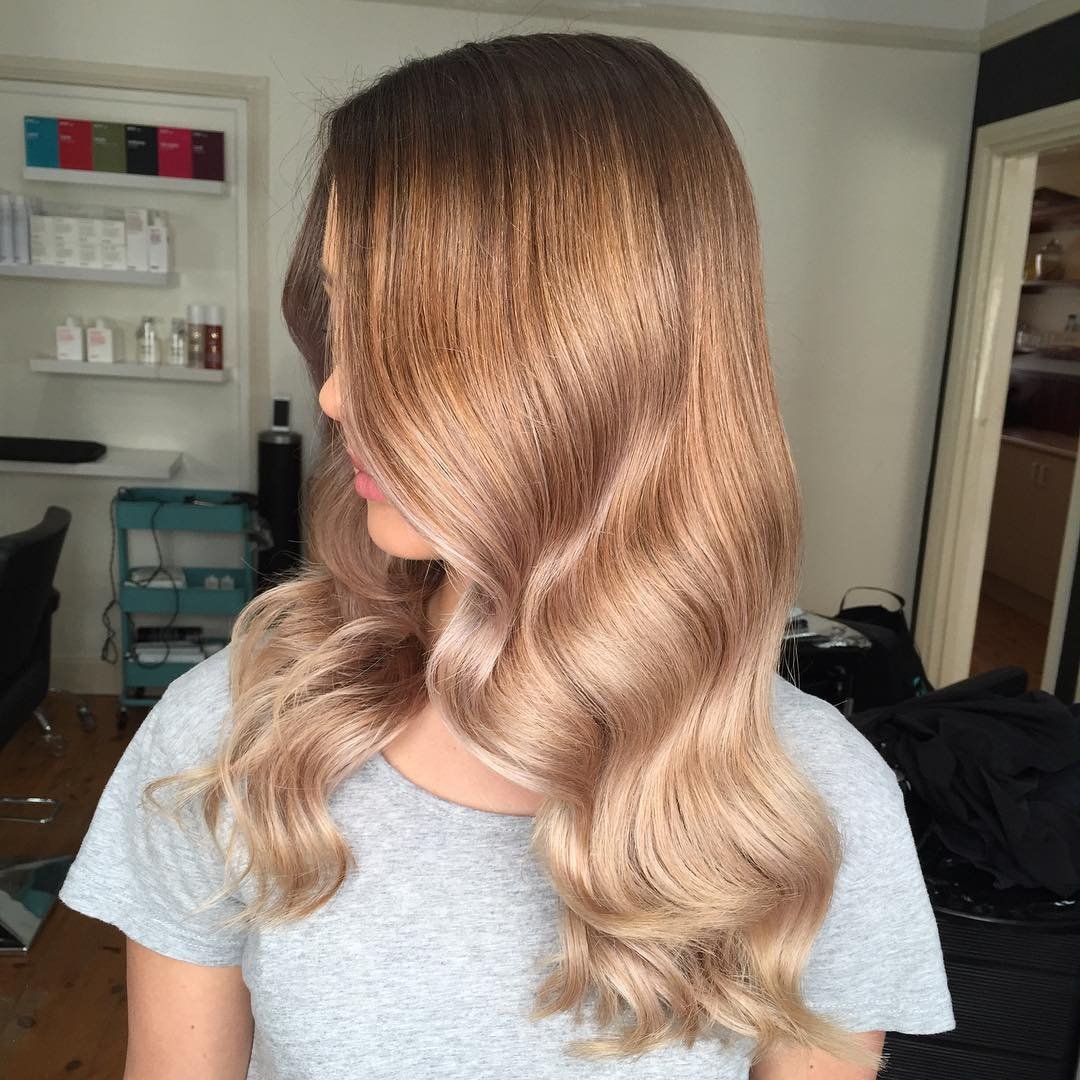 Карамельный цвет волос на русые волосы