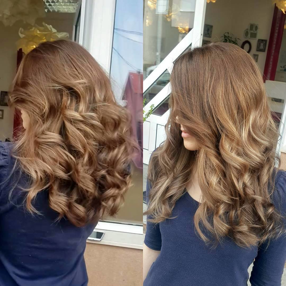 Сливочно Карамельный цвет волос