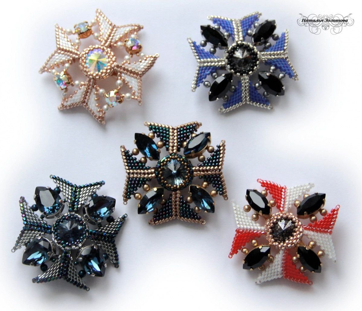 Брошь орден из бисера мастер класс