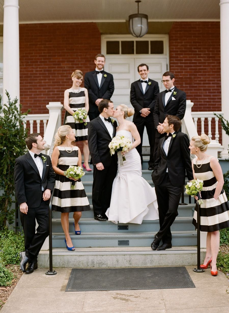 Свадьба в черно белом стиле