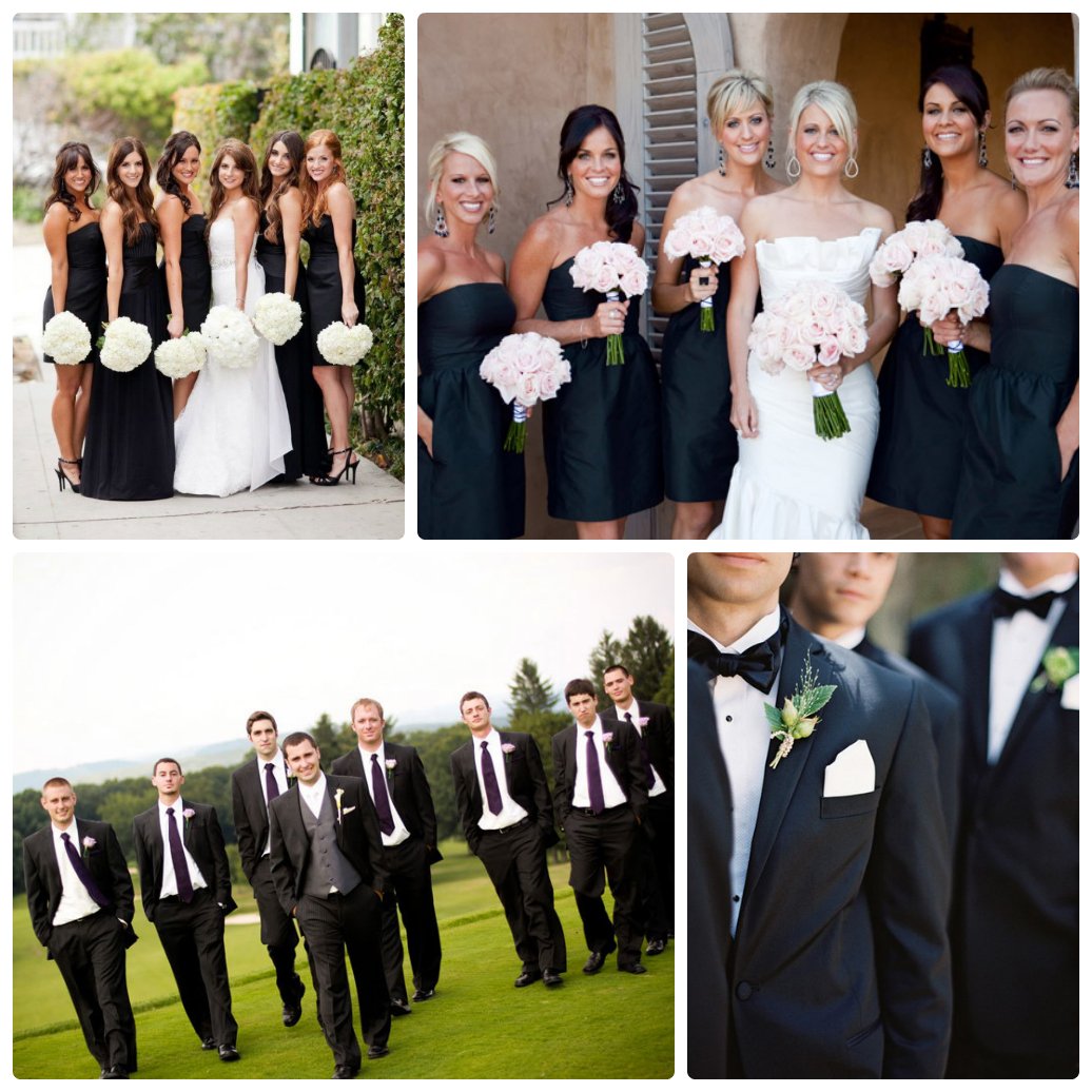 Черно белый дресс код на свадьбе