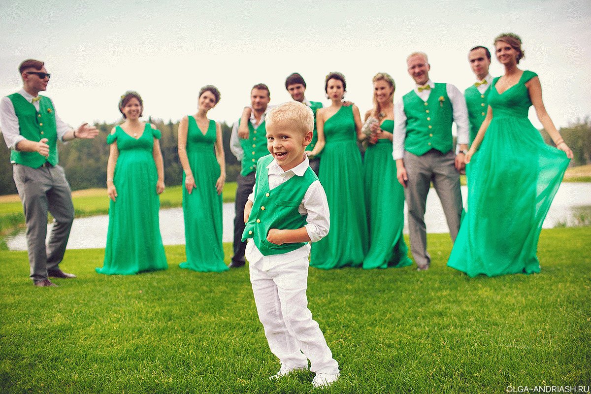 Свадьба в изумрудном стиле