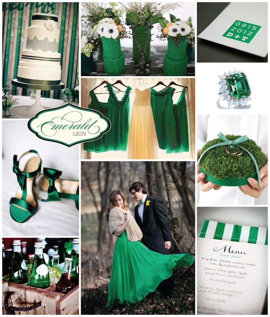 Свадьба в изумрудном цвете