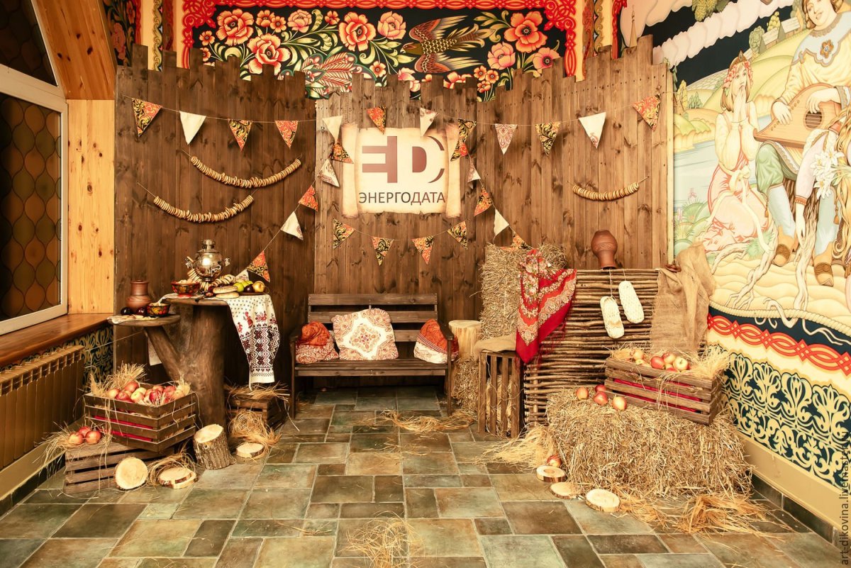 Декорации в русском народном стиле