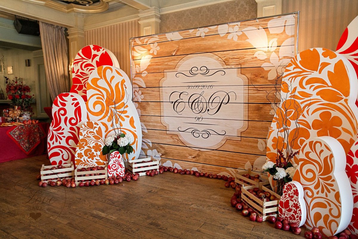 Фотозона в русском стиле своими руками