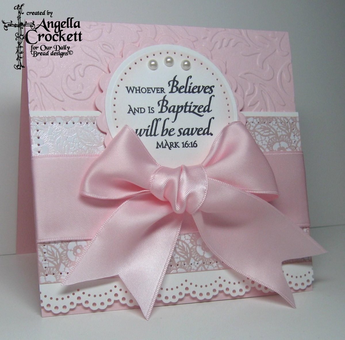 Пригласительная открытка на крестины