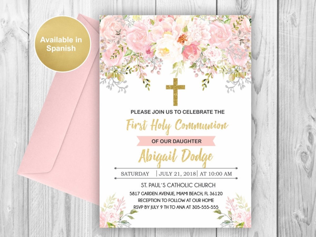 Приглашение на крестины девочки