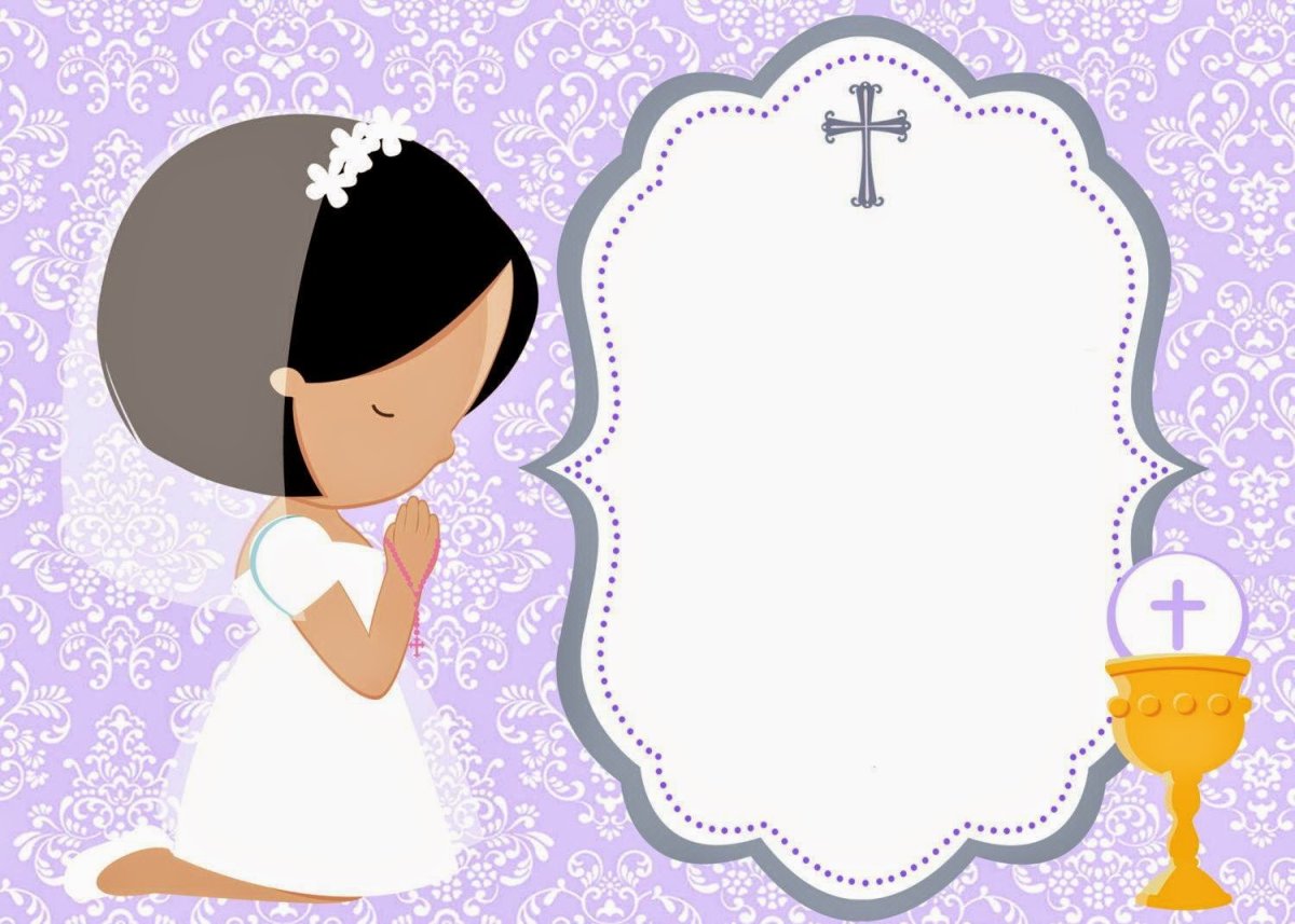 Фон для пригласительных на крестины