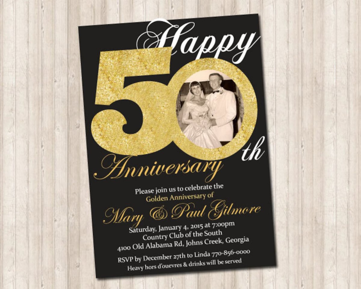Пригласительные на 50 лет