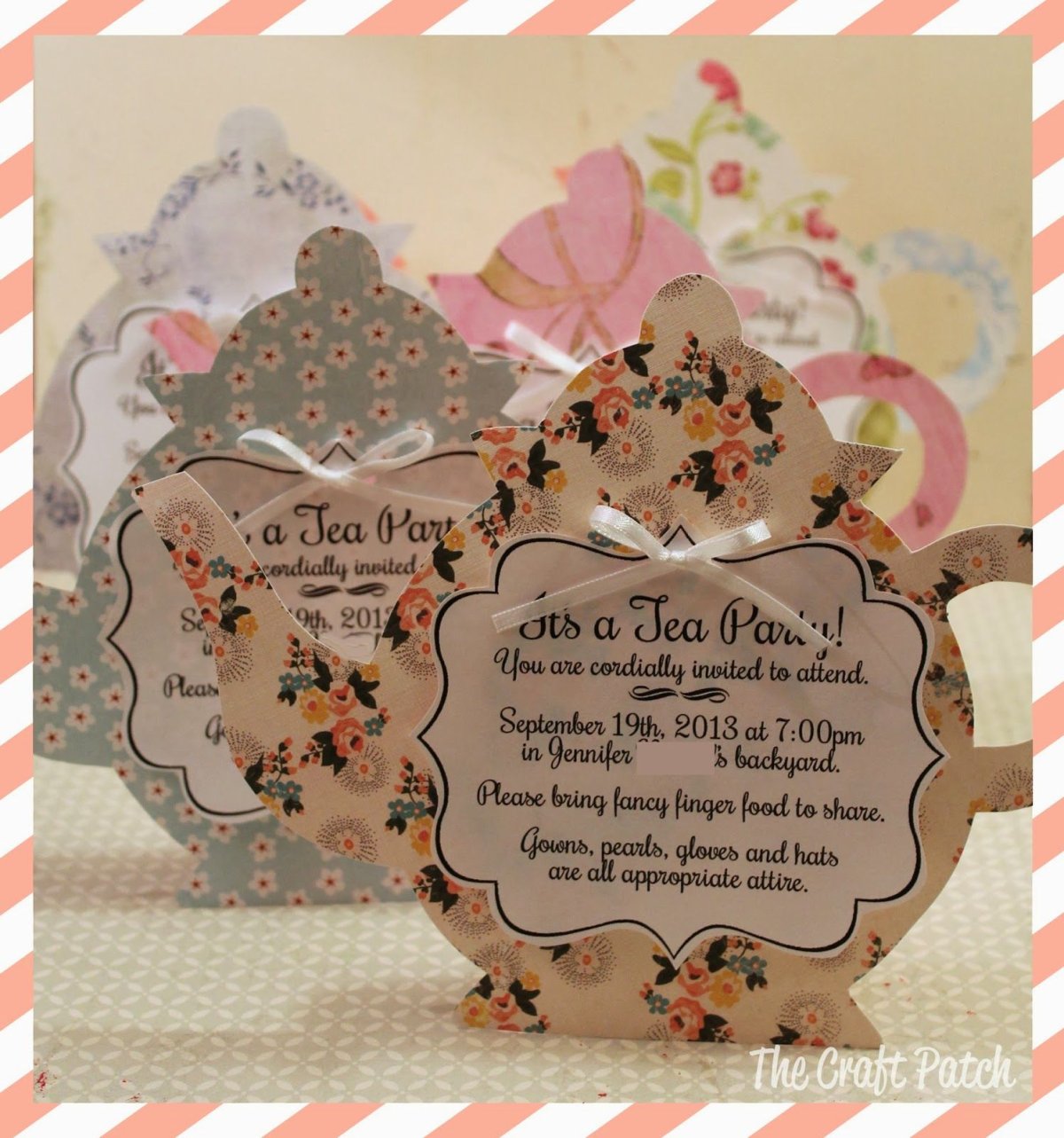 Приглашение на чайную вечеринку