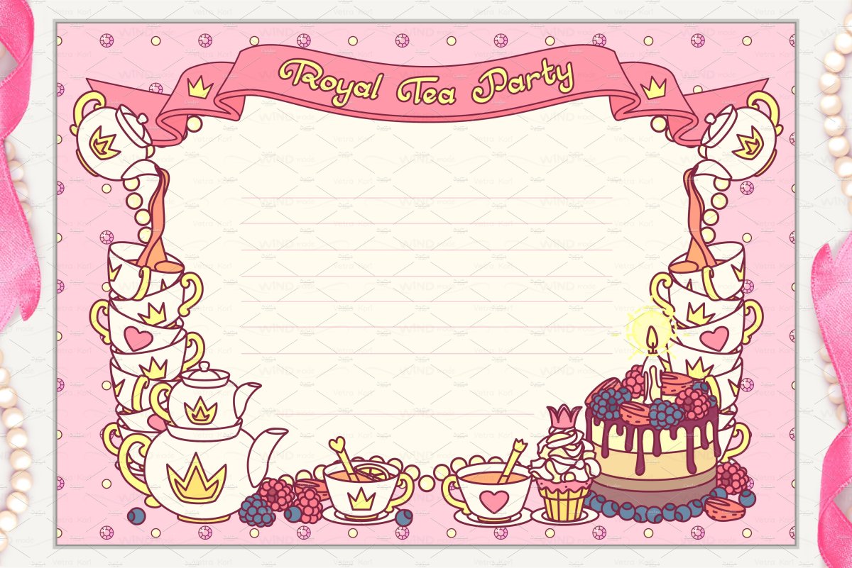 Фоны для приглашение на чаепитие