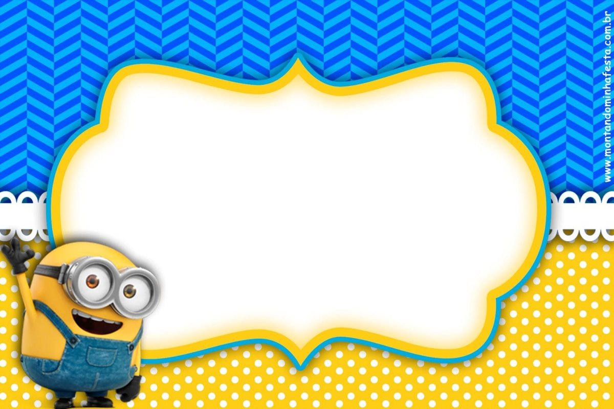 Пригласительные в стиле миньонов