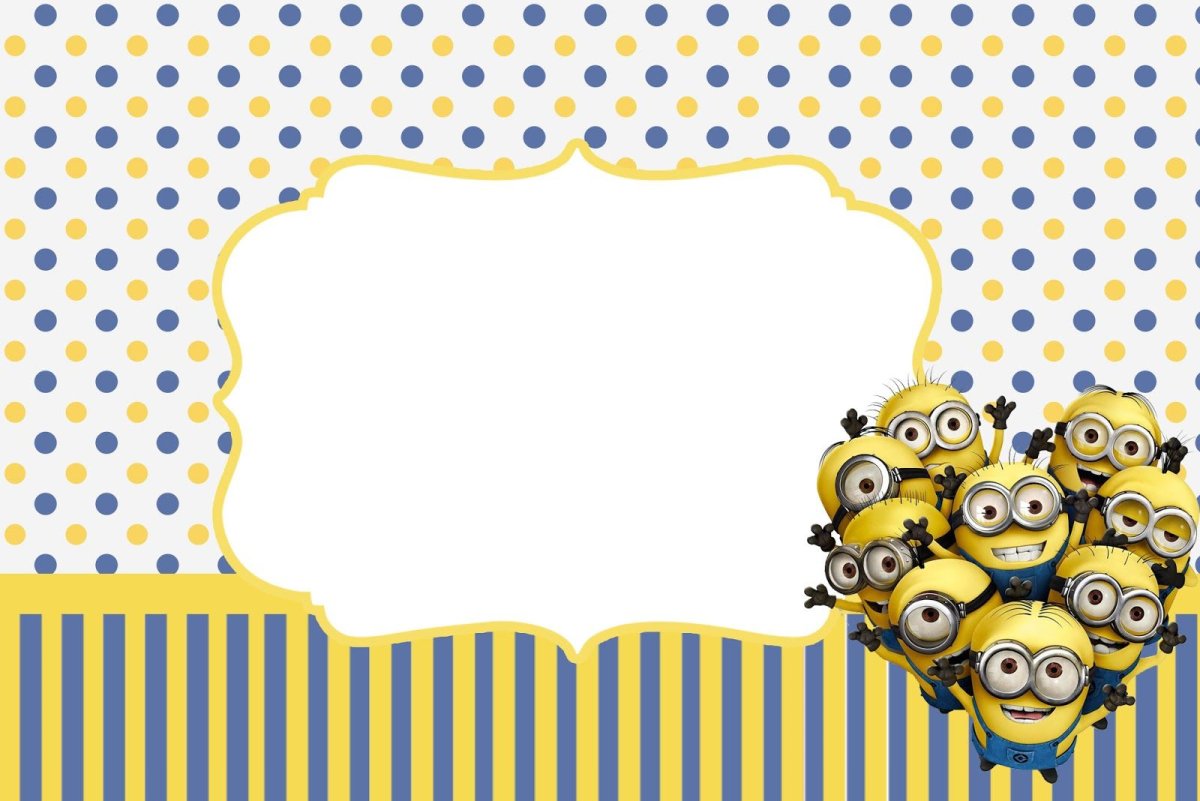 Приглашение в стиле миньонов