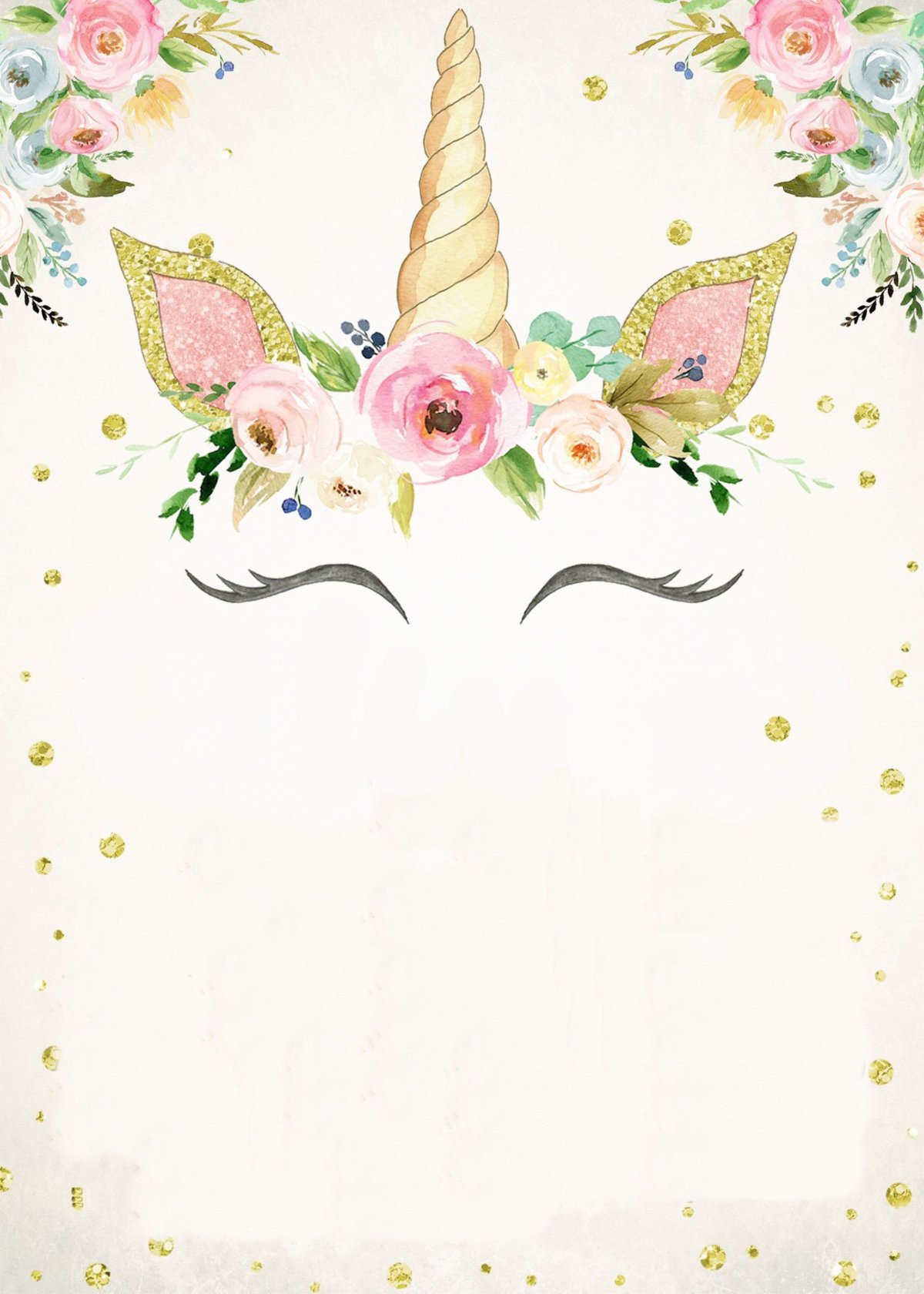 Приглашение на день рождения Единорожка