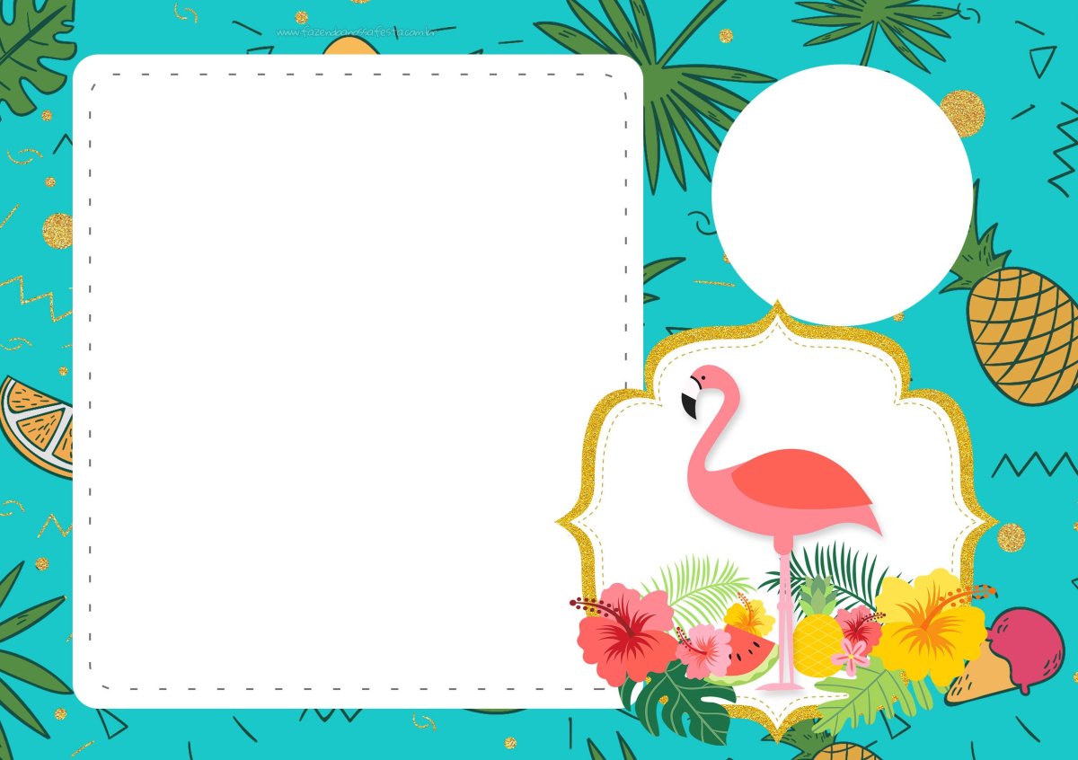 Макет приглашения на гавайскую вечеринку бесплатно