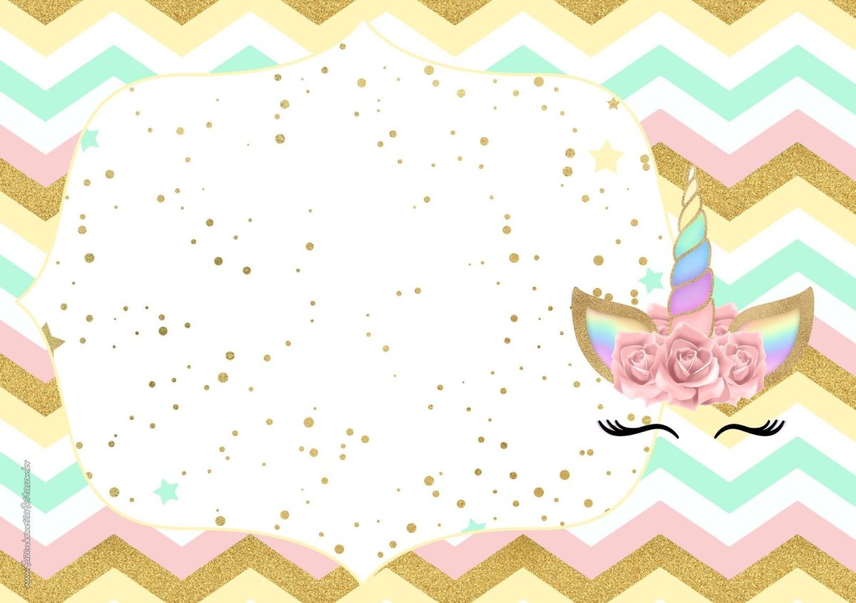 Приглашение на день рождения Единорог