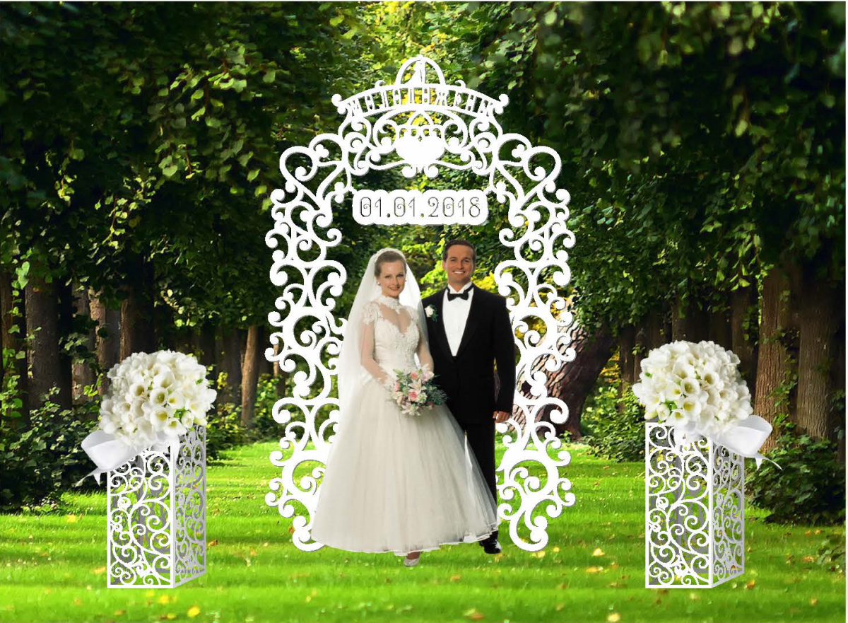 Свадебная арка из ПВХ