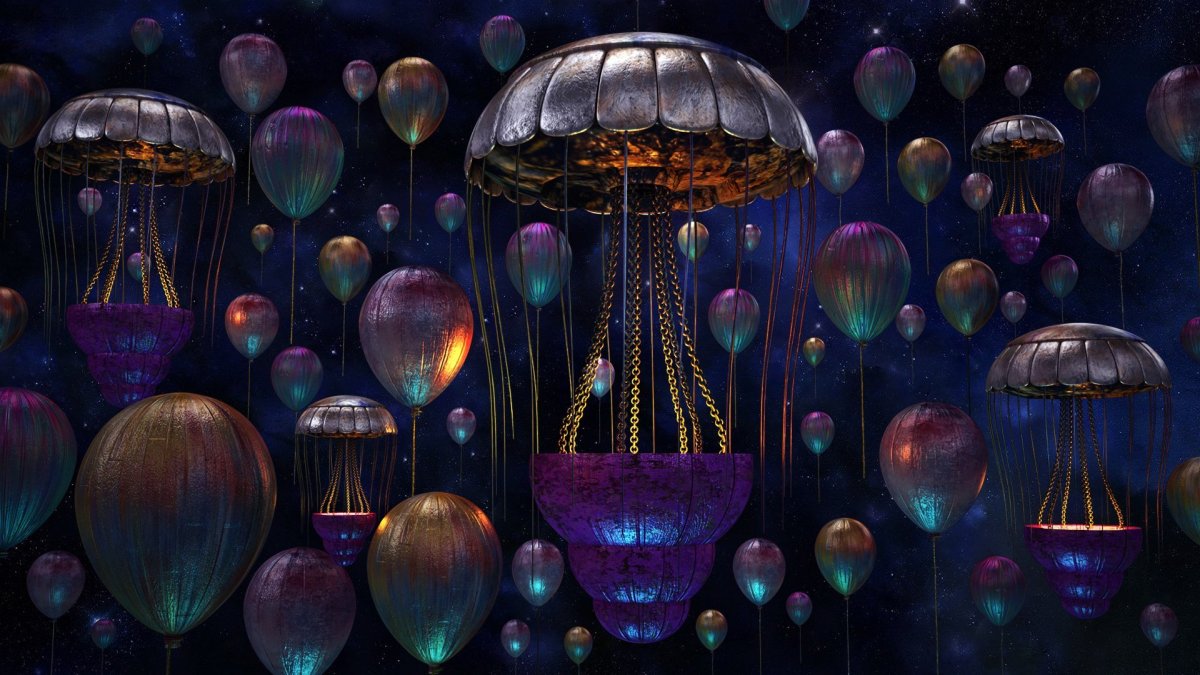 Воздушный шар в космосе