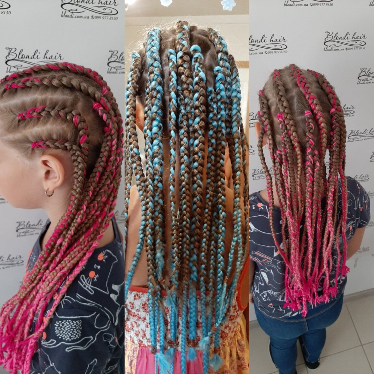 Брейды 2 косы с канекалоном
