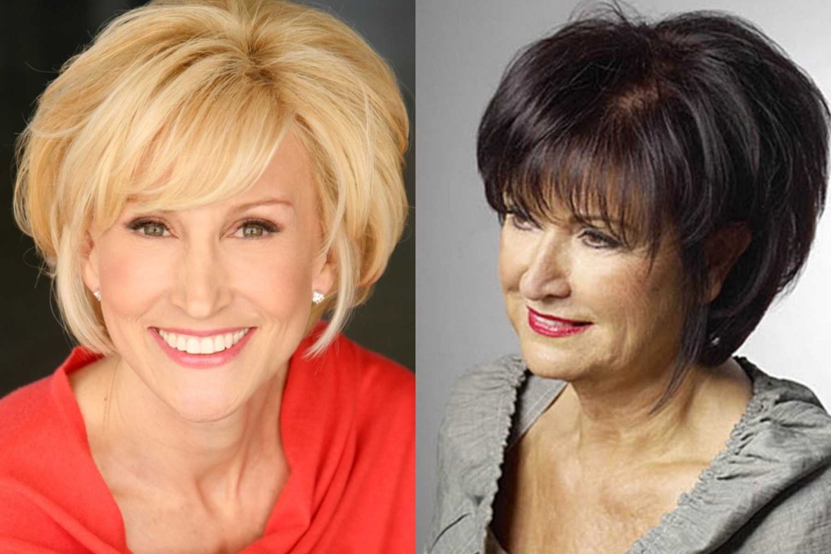 Стрижка Боб Гарсон на короткие волосы для женщин за 50