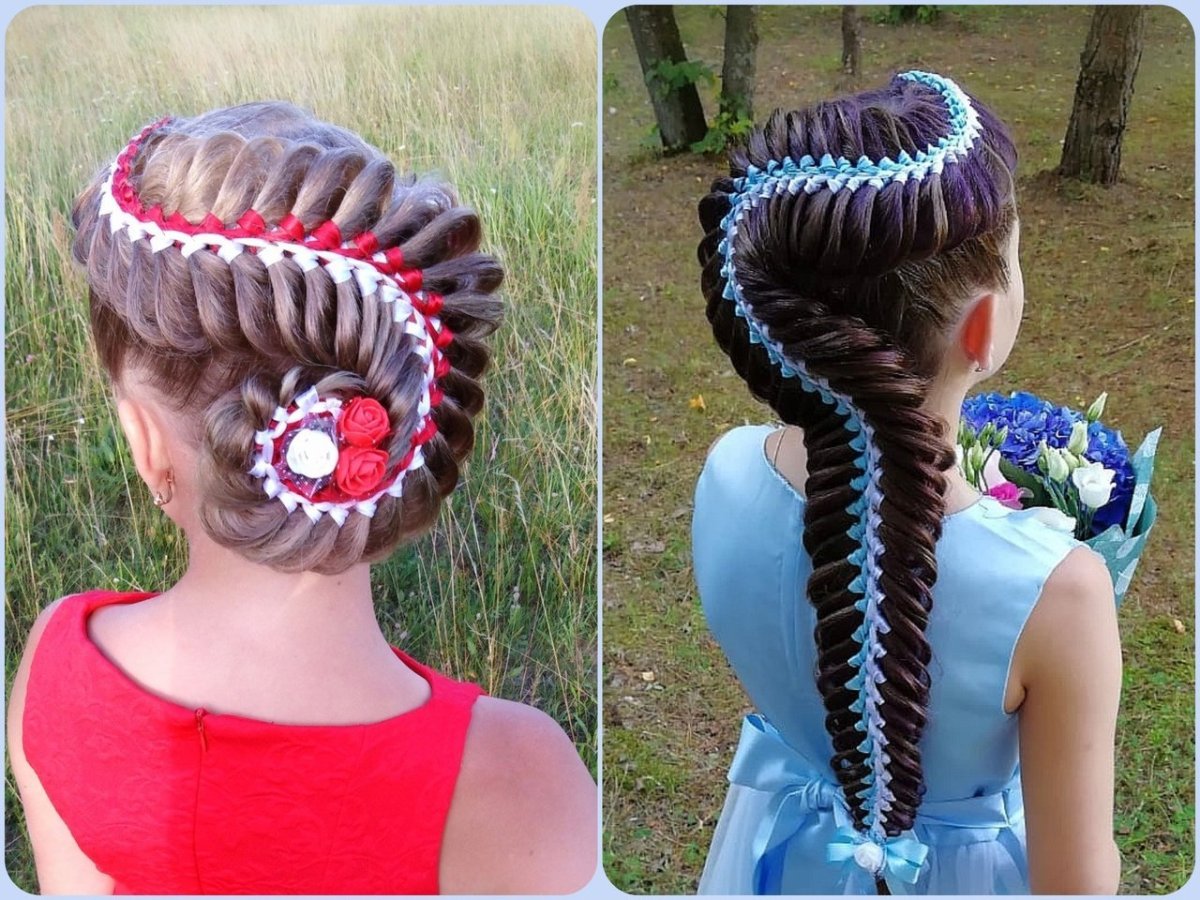 Причёски с канекалоном для девочек