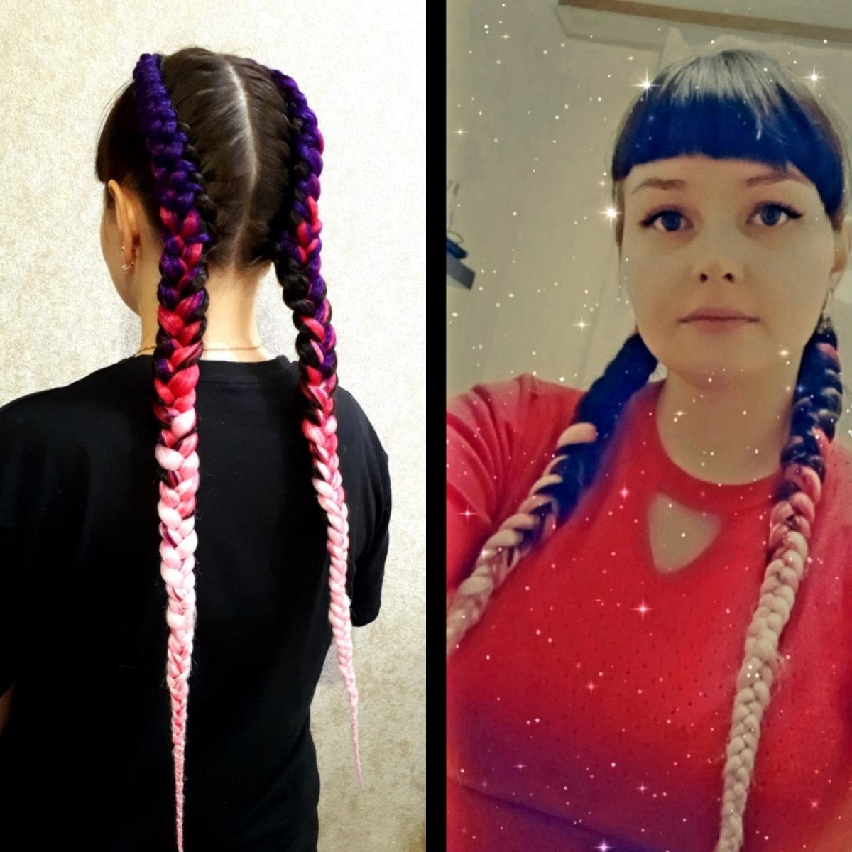 Девочки пришли на новые танцы с боксёрскими косами