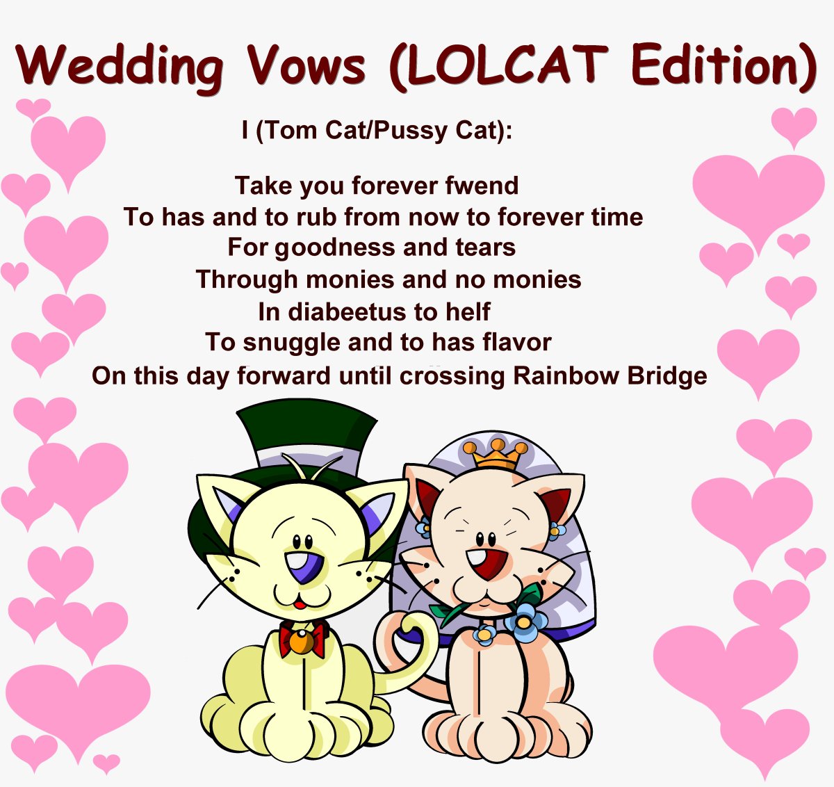 Wedding Vows funny