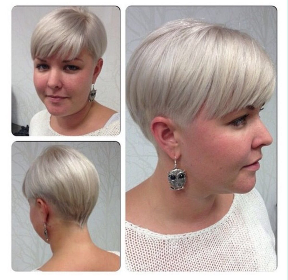 Стрижка короткая для женщин спереди