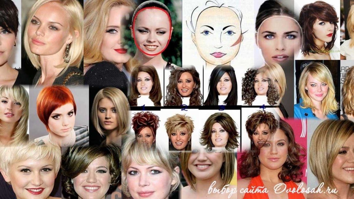 Подобрать прическу для круглого лица