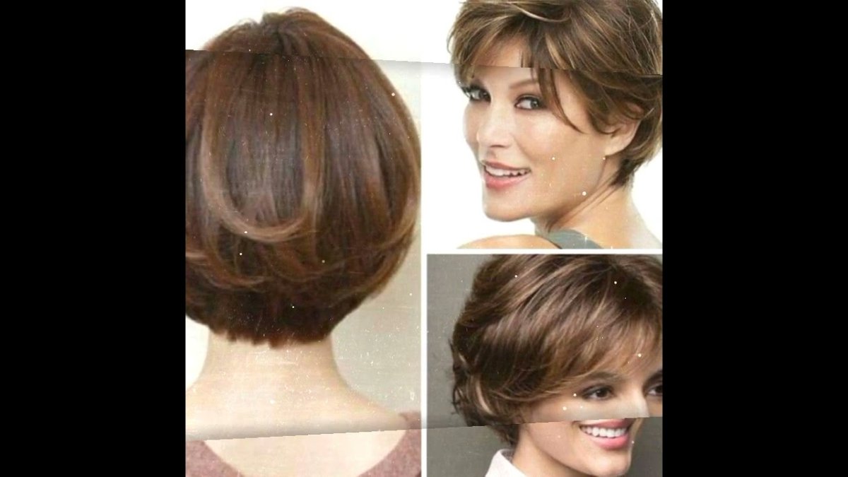 Женские стрижки для круглолицой женщин сзади